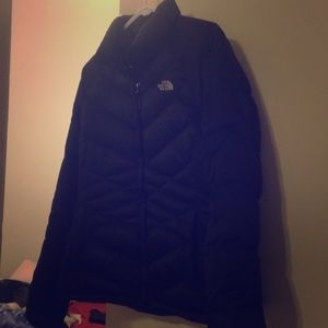 Satin finish north face coat
